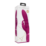 vibrador rabbit con anillos móviles de arriba abajo, VIVE morado, VIVE by Shots