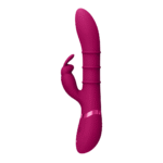 vibrador rabbit con anillos móviles de arriba abajo, VIVE morado, VIVE by Shots - Imagen 2