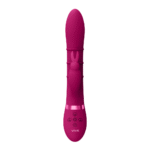 vibrador rabbit con anillos móviles de arriba abajo, VIVE morado, VIVE by Shots - Imagen 4