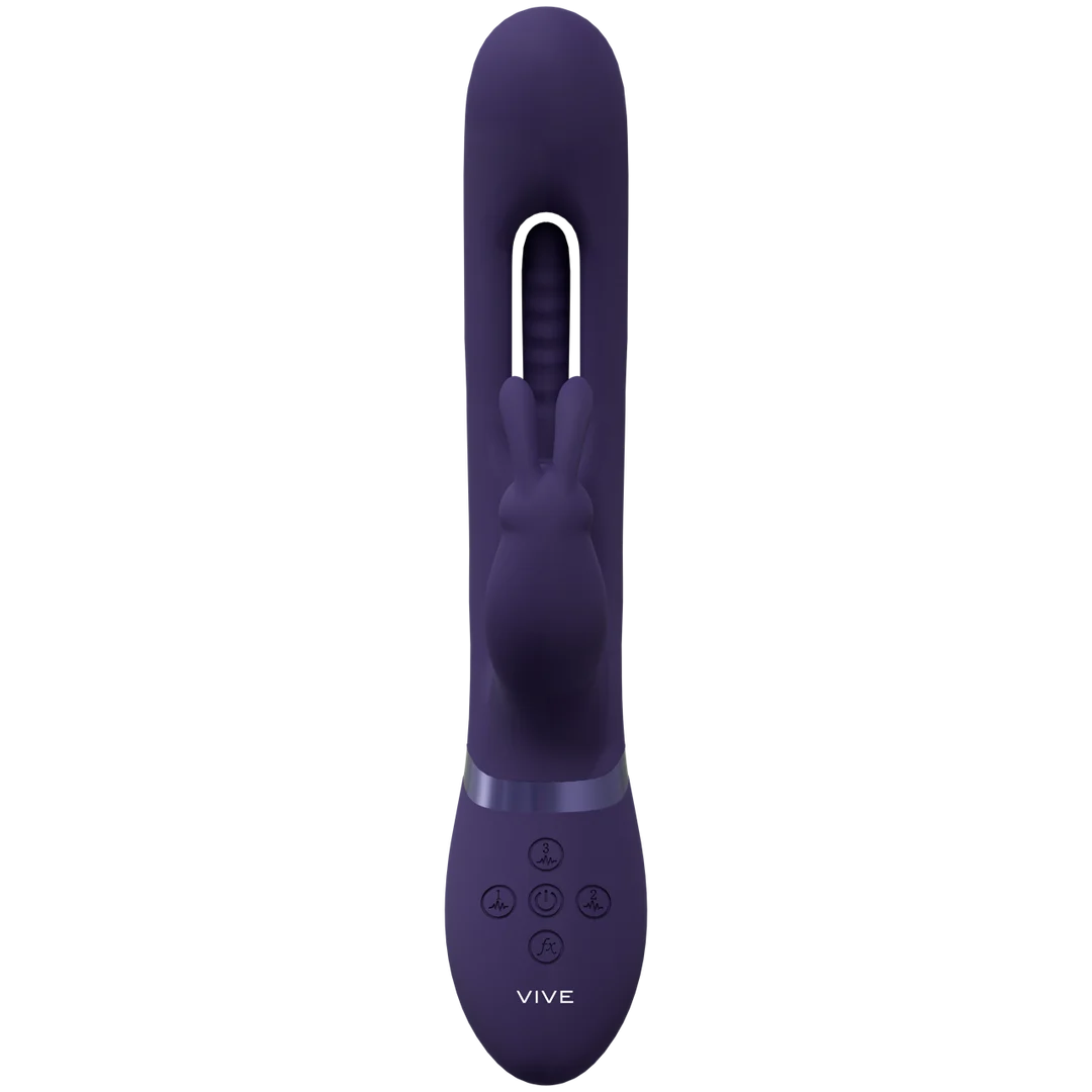 Vibrador rabbit con tres motores y estimulador móvil para el punto G, VIVE rosa, VIVE by Shots - Imagen 9