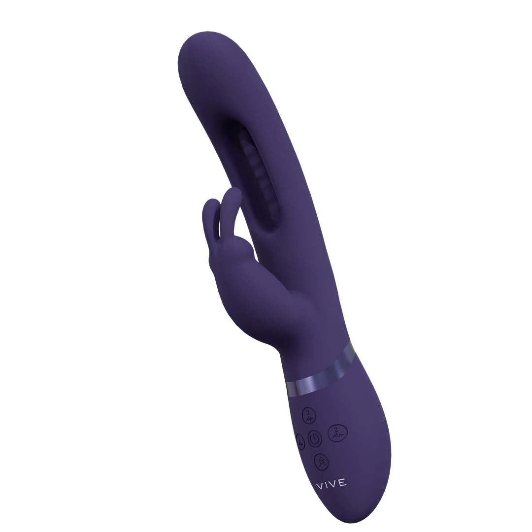Vibrador rabbit con tres motores y estimulador móvil para el punto G, VIVE rosa, VIVE by Shots - Imagen 10