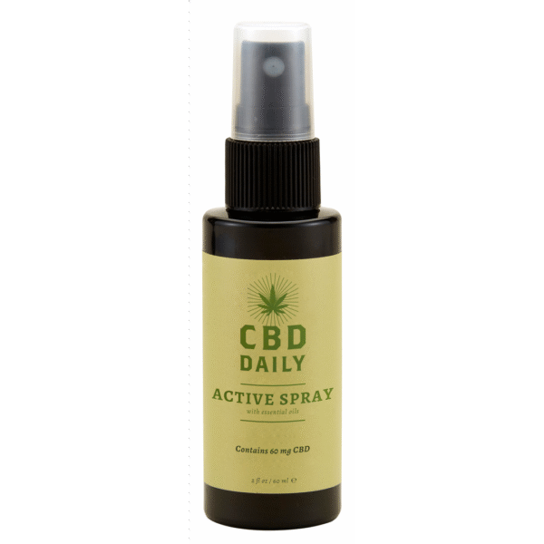 Earthly Body Spray activo con CBD, 60 ml
